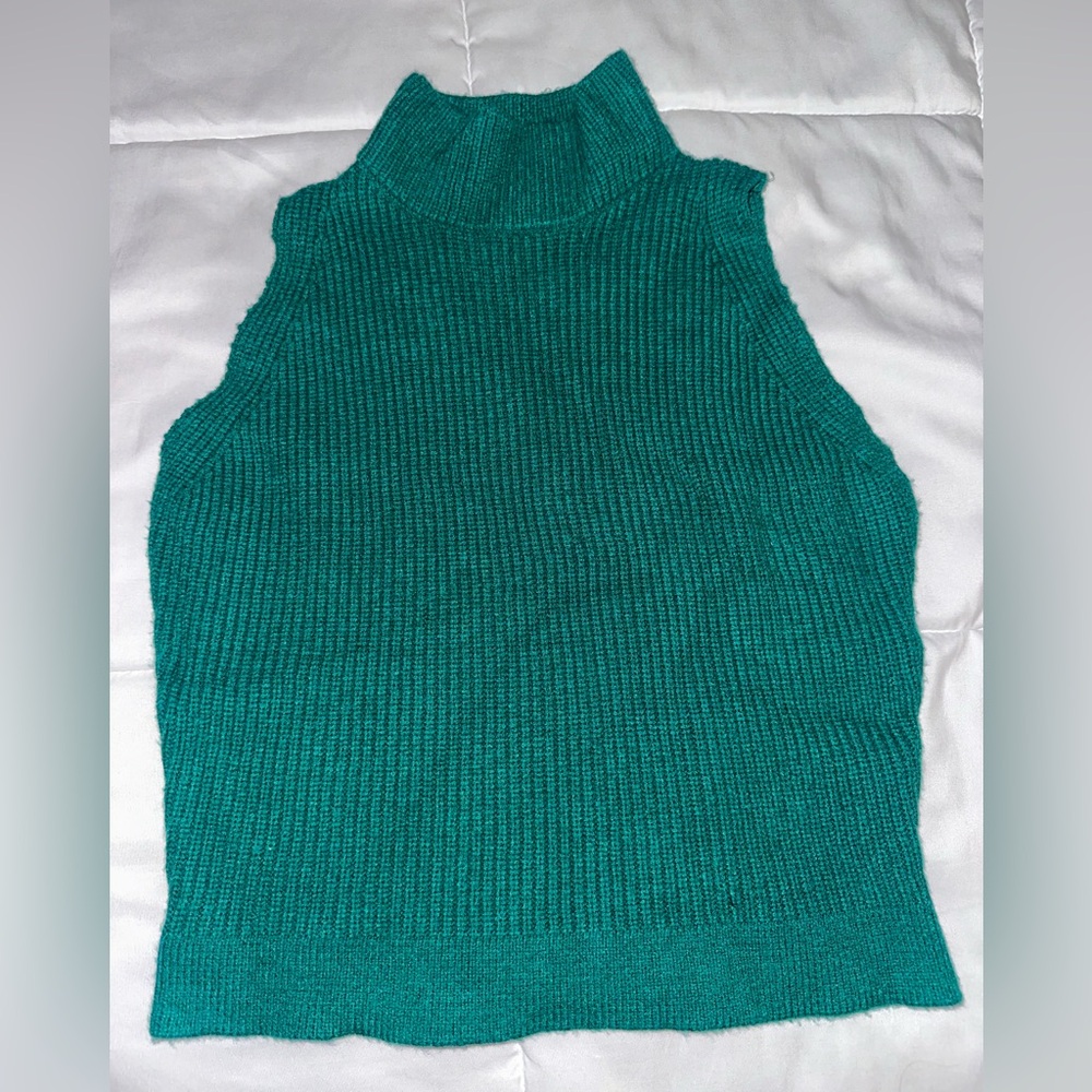 She + Sky Teal Knit Top